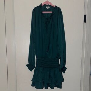 Vici Teal Long Sleeve Dress size Small NWOT